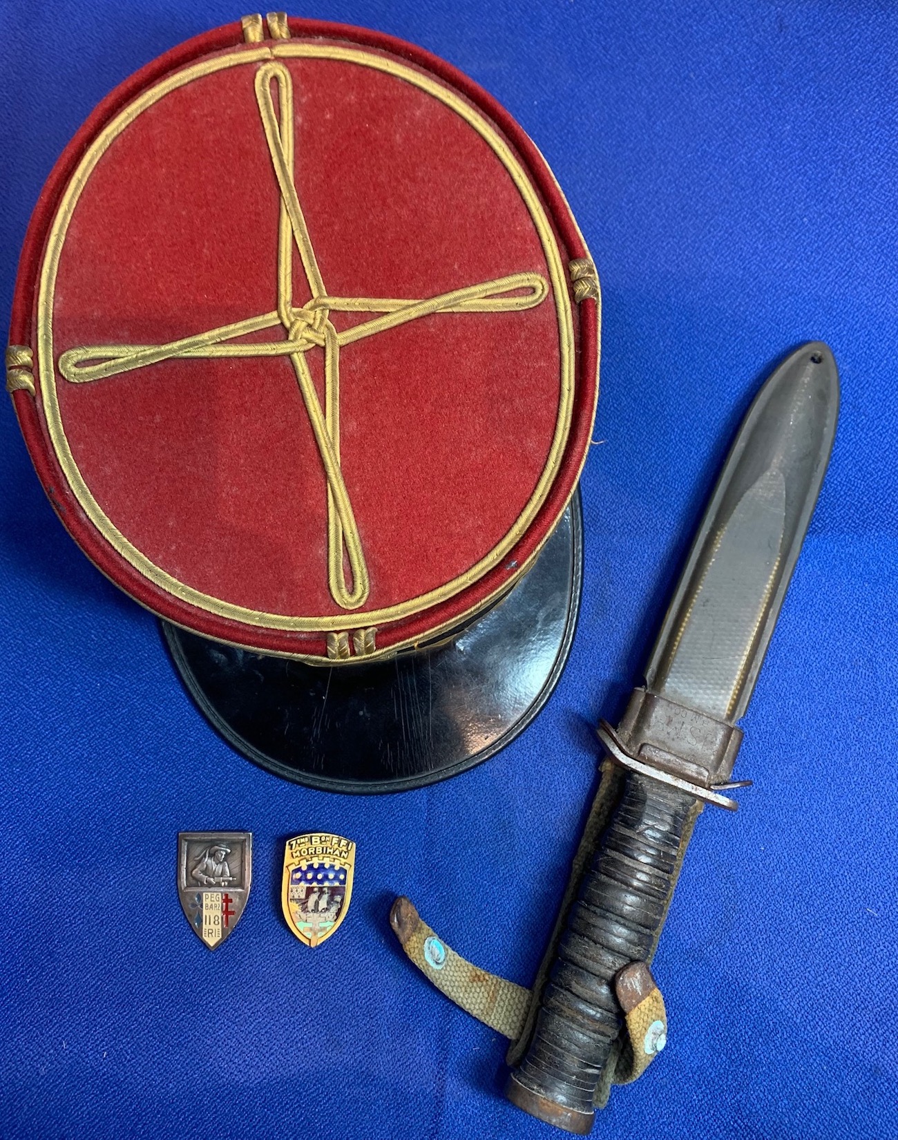 militaria : LOT FFI / 118 EME REGIMENT INFANTERIE NOMINATIF