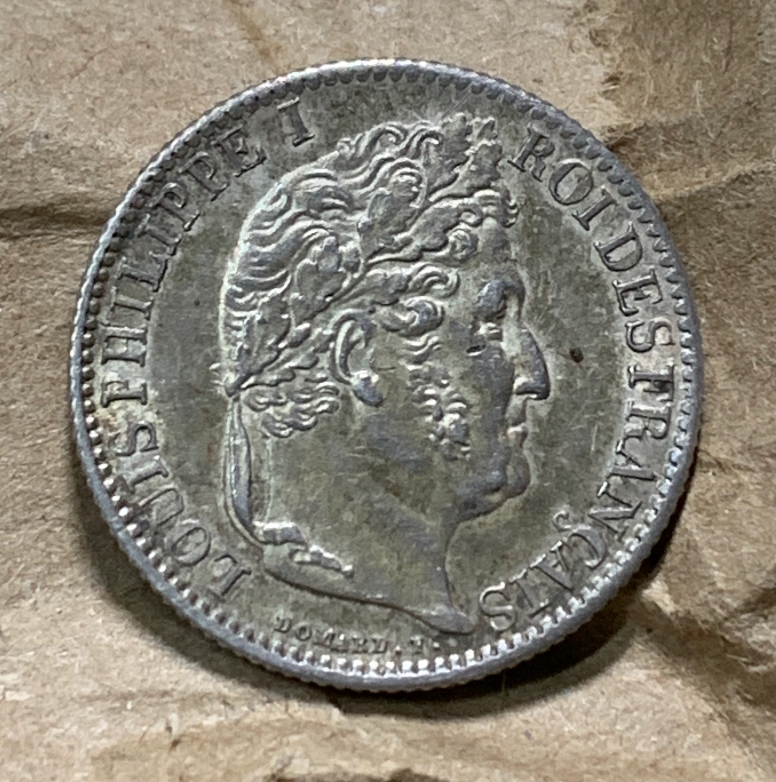 militaria : FRANCE 50 CENTIMES ARGENT LOUIS PHILIPPE 1846 B ROUEN