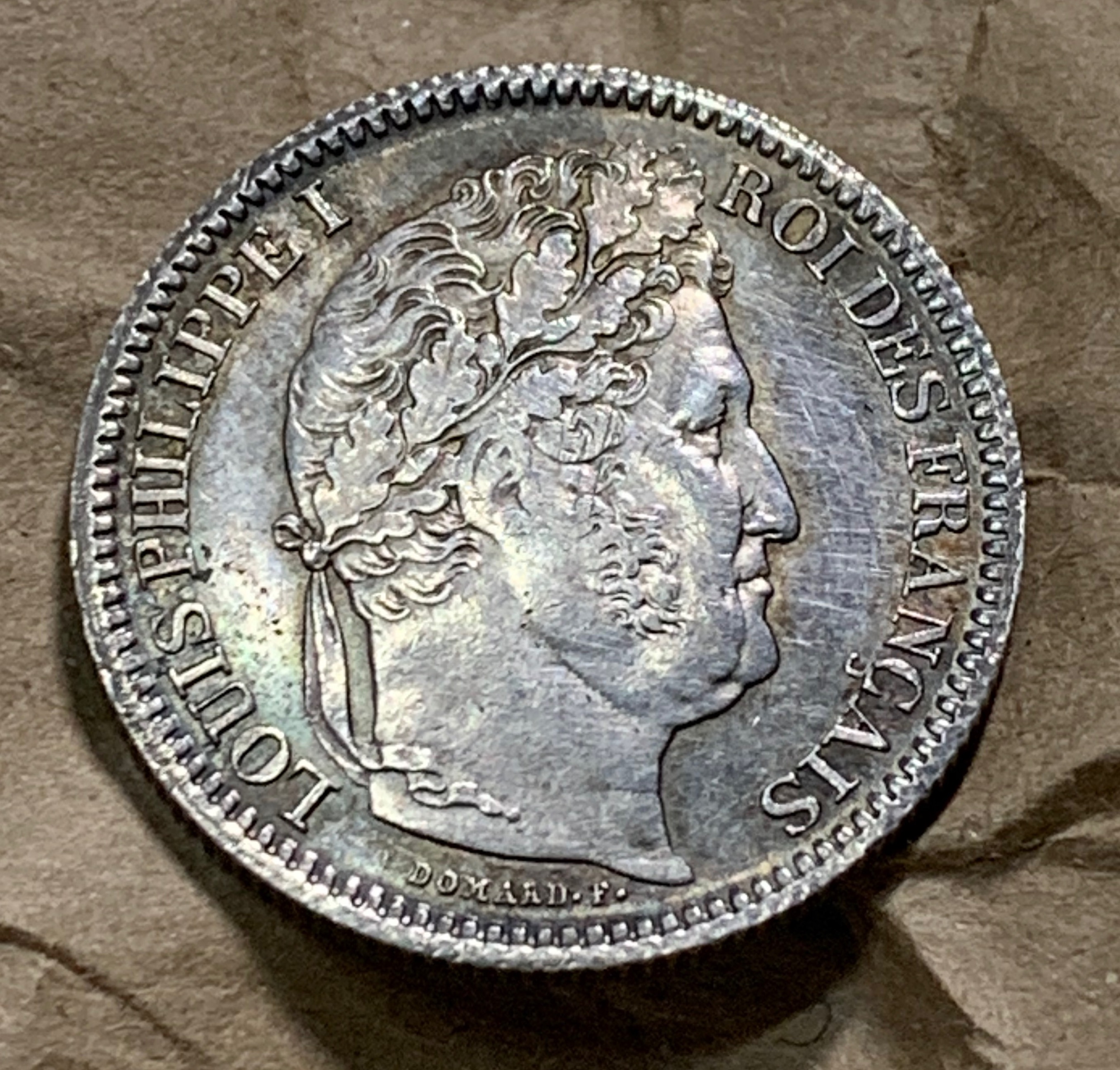 militaria : FRANCE 2 FRANCS ARGENT LOUIS PHILIPPE 1832 H LA ROCHELLE